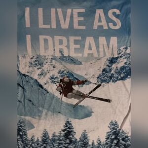 Vintage La Plagne Ski France Photo t-shirt AOP Down Hill Skiing Snowboard